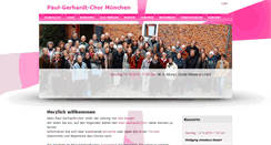 Desktop Screenshot of paul-gerhardt-chor.de